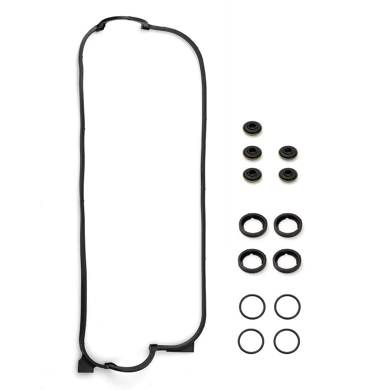 Vincos Engine Valve Cover Gasket Set w/Spark Plug Tube Seals and Grommets 12341PT0000 VS50365R VCHO012 036-1791 Compatible with Accord 156CC 90-93 F22B2 94-97 Odyssey 95-97 Prelude F22A1 93-96 2.2L - Image 1